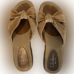 Cole Haan Series beige tan nikeair wedge sandals Size 5.5 B